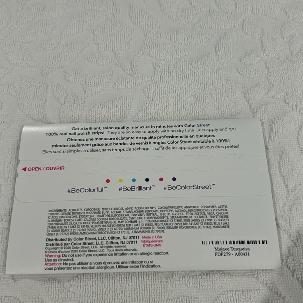 Color street limited edition “Set In Stone” Lot of 5 nail wraps NWT. - Picture 10 of 14